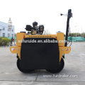 Hand vibrating roller compactor for soil and asphalt compaction